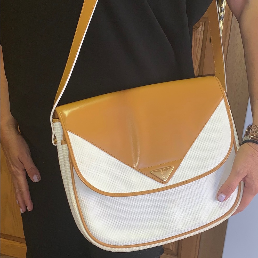 MINT Vintage YSL PVC Purse  AUTHENTIC SALE